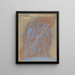Design für Paul Fierens, holländische Kunst, zeitgenössische nackte Frau zwischen zwei sich anblickenden Männerköpfen - Leo Gestel — gerahmtes Bild an der Wand