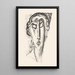 Portrait einer unbekannten Frau - Leo Gestel — gerahmtes Bild an der Wand
