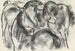 Skizze von drei Pferden - Leo Gestel — Ansicht des Kunstwerks