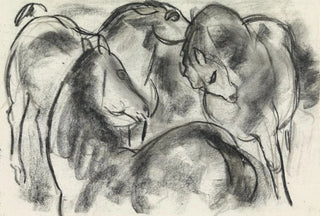 Leo Gestel - Schets van drie paarden.webp