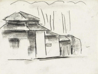 Skizzenblatt mit Haus - Leo Gestel — Ansicht des Kunstwerks