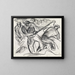 Studie von Figuren bei der Arbeit - Leo Gestel — gerahmtes Bild an der Wand