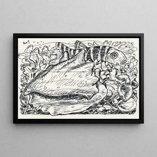 Leo Gestel - Vis en schelp in het water.webp