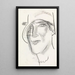 Kopf einer Frau - Leo Gestel — gerahmtes Bild an der Wand