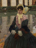 Portrait von Veronika Kirmaier im Garten von Schleissheim - Leo Putz — Ansicht des Kunstwerks