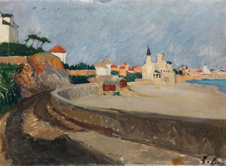 Leo Von Knig - Stadt an der spanischen Kste.webp