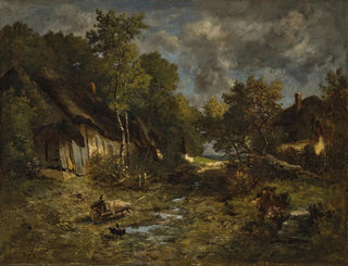 La ferme - Léon Richet — Ansicht des Kunstwerks