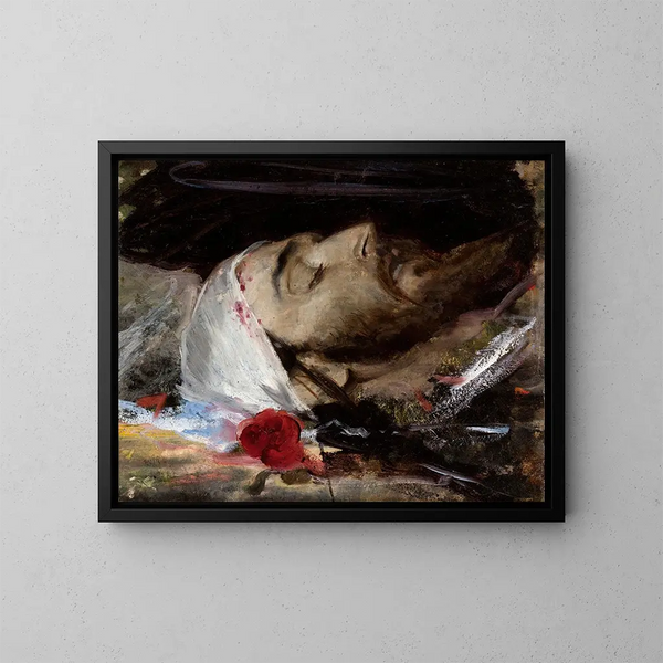 Kopf Christi - Leon Wyczółkowski — gerahmtes Bild an der Wand