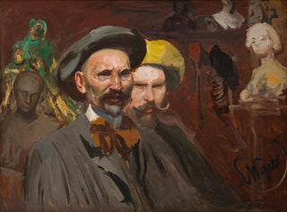 Leon Wyczkowski - SelfPortrait with Konstanty Laszczka.webp