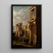 Vue extérieure de bâtiments - Leonardo Coccorante — gerahmtes Bild an der Wand