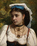 Portrait einer jungen italienischen Frau - Leonardo Gasser — Ansicht des Kunstwerks