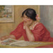 Reproduktion des Gemäldes Léontine Lisant - Pierre-Auguste Renoir