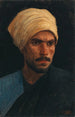 Ein Araber mit gelbem Turban und blauer Burnous - Leopold Carl Müller — Ansicht des Kunstwerks