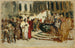 Skizze für das Gemälde Arabische Händler in Venedig - Leopold Carl Müller — Ansicht des Kunstwerks