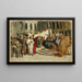 Skizze für das Gemälde Arabische Händler in Venedig - Leopold Carl Müller — gerahmtes Bild an der Wand