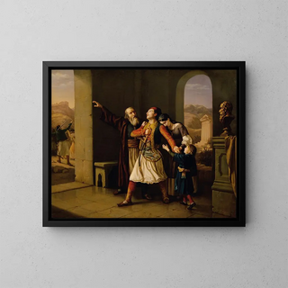 Leopold Loeffler - Ein griechischer Krieger nimmt Abschied.webp