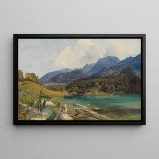 Leopold Rottmann - Knigssee mit dem Einschiffungsplatz.webp