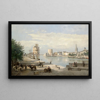 Der Hafen von La Rochelle von Jean-Baptiste-Camille Corot