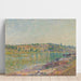 Reproduktion des Gemäldes Les Coteaux de La Celle-sous-Moret, Vus de Saint-Mammès - Alfred Sisley