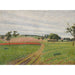 Reproduktion des Gemäldes Les Coteaux de Thierceville, Temps Gris - Camille Pissarro