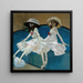 Die beiden Schwestern - Francisco Javier Gos — gerahmtes Bild an der Wand