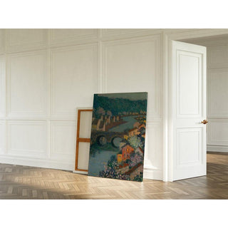 Les Maisons Sur La Rivière - Henri Le Sidaner | Reproduction Tableau Décoration murale affiche copie