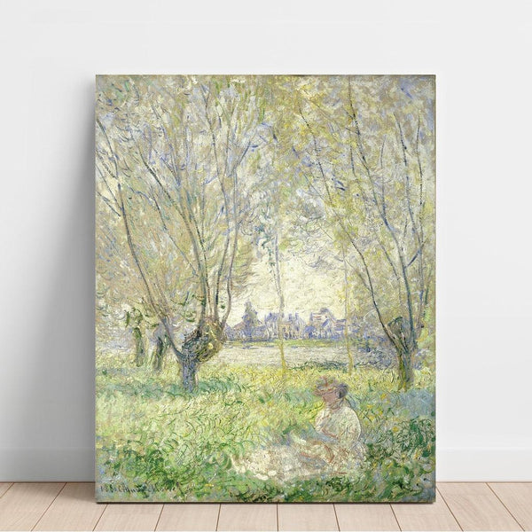 Reproduktion des Gemäldes Die Weiden - Claude Monet