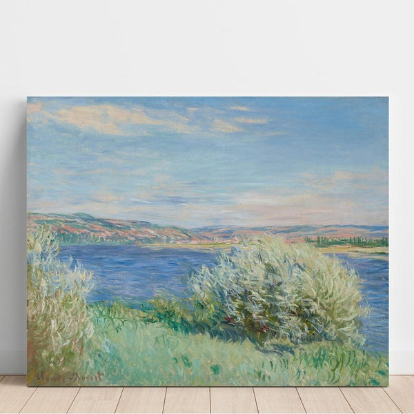 Reproduktion des Gemäldes Die Ufer der Seine bei Vétheuil - Claude Monet