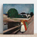 Reproduktion des Gemäldes Die Mädchen auf der Brücke - Edvard Munch