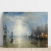 Reproduktion des Gemäldes Les haleurs chargeant du charbon au clair de lune - Joseph Mallord William Turner