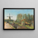 Am Kanal Hollande - Lesser Ury — gerahmtes Bild an der Wand