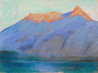 Lac de Garde avec vue sur le Monte Baldo - Lesser Ury — Ansicht des Kunstwerks