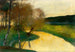 Landschafts-Kunstdruck eines herbstlichen Bachlandschafts im Abendlicht, Thüringen - Lesser Ury — Ansicht des Kunstwerks