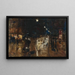 Regenstraße - Lesser Ury — gerahmtes Bild an der Wand