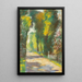 Allée ensoleillée dans le parc - Lesser Ury — gerahmtes Bild an der Wand