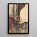 Leser im Café - Lesser Ury — gerahmtes Bild an der Wand