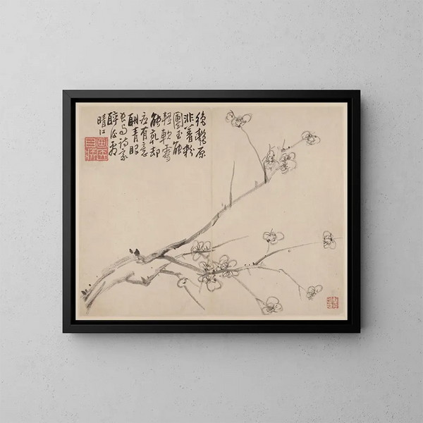 Album der blühenden Pflaumenbäume - Li Fangying — gerahmtes Bild an der Wand