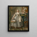 Portrait von Mademoiselle Duthé - Li Louis Prince Salbreux — gerahmtes Bild an der Wand