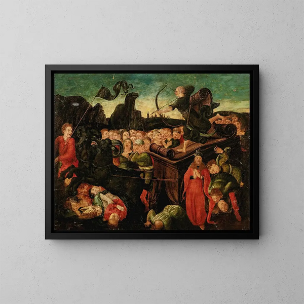 Der Triumph des Todes - Liberale da Verona — gerahmtes Bild an der Wand
