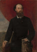 Portrait des Bildhauers Paul De Vigne - Léon de Winne — gerahmtes Bild an der Wand