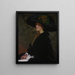 Der grüne Hut - Lilla Cabot Perry — gerahmtes Bild an der Wand