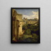 Ruinen der Kirche Saint-Louis-du-Louvre und Hôtel de Longueville - Lina Jaunez — gerahmtes Bild an der Wand