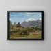 Landschaftsgemälde mit Berglandschaft, wahrscheinlich im Lake District - Lionel Constable — gerahmtes Bild an der Wand