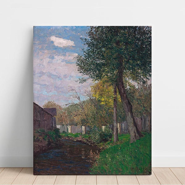 Lit de ruisseau en automne - Alfred Zoff | Reproduction Tableau Décoration murale affiche copie