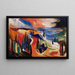 Landschaft der Krim - Lola Liivat — gerahmtes Bild an der Wand