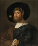 Portrait eines bärtigen Mannes mit Schwert - Lombardische Schule — Ansicht des Kunstwerks
