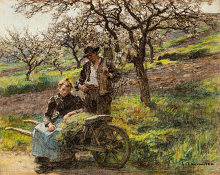 Idylle - Léon Augustin Lhermitte — Ansicht des Kunstwerks