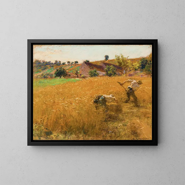 La Moisson - Léon Augustin Lhermitte — gerahmtes Bild an der Wand