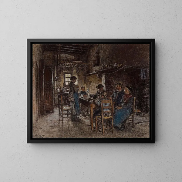 Die Segnung in Chaussin bei Vichy - Léon Augustin Lhermitte — gerahmtes Bild an der Wand