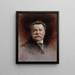 Portrait von Georges Cain 1853-1919 Maler und Schriftsteller - Léon Bonnat — gerahmtes Bild an der Wand